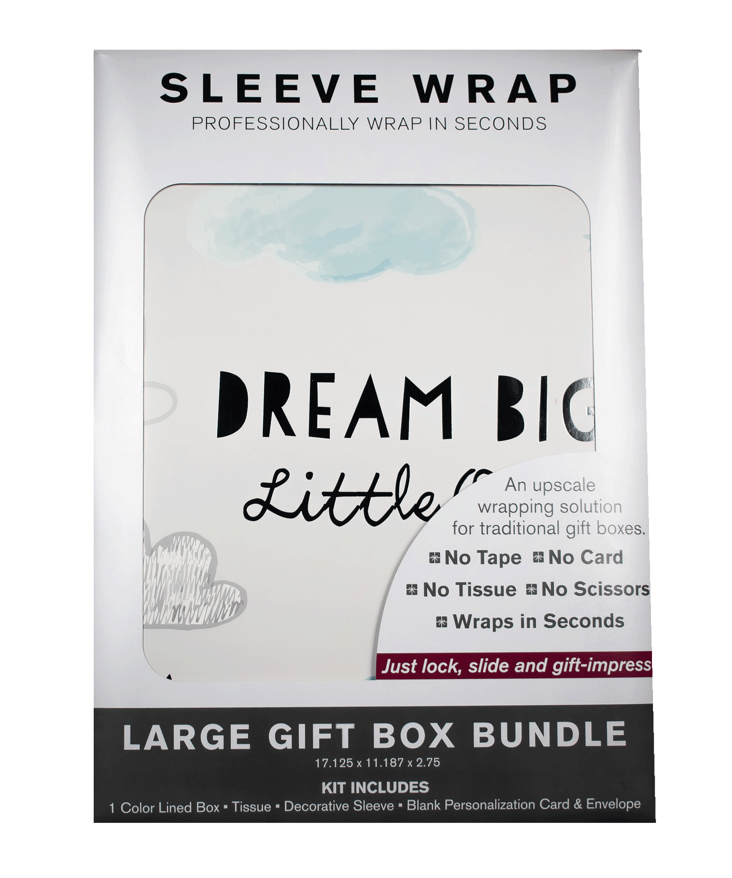 MARQD Sleeve  packaging with 'Dream Big Little One' branding on a white background