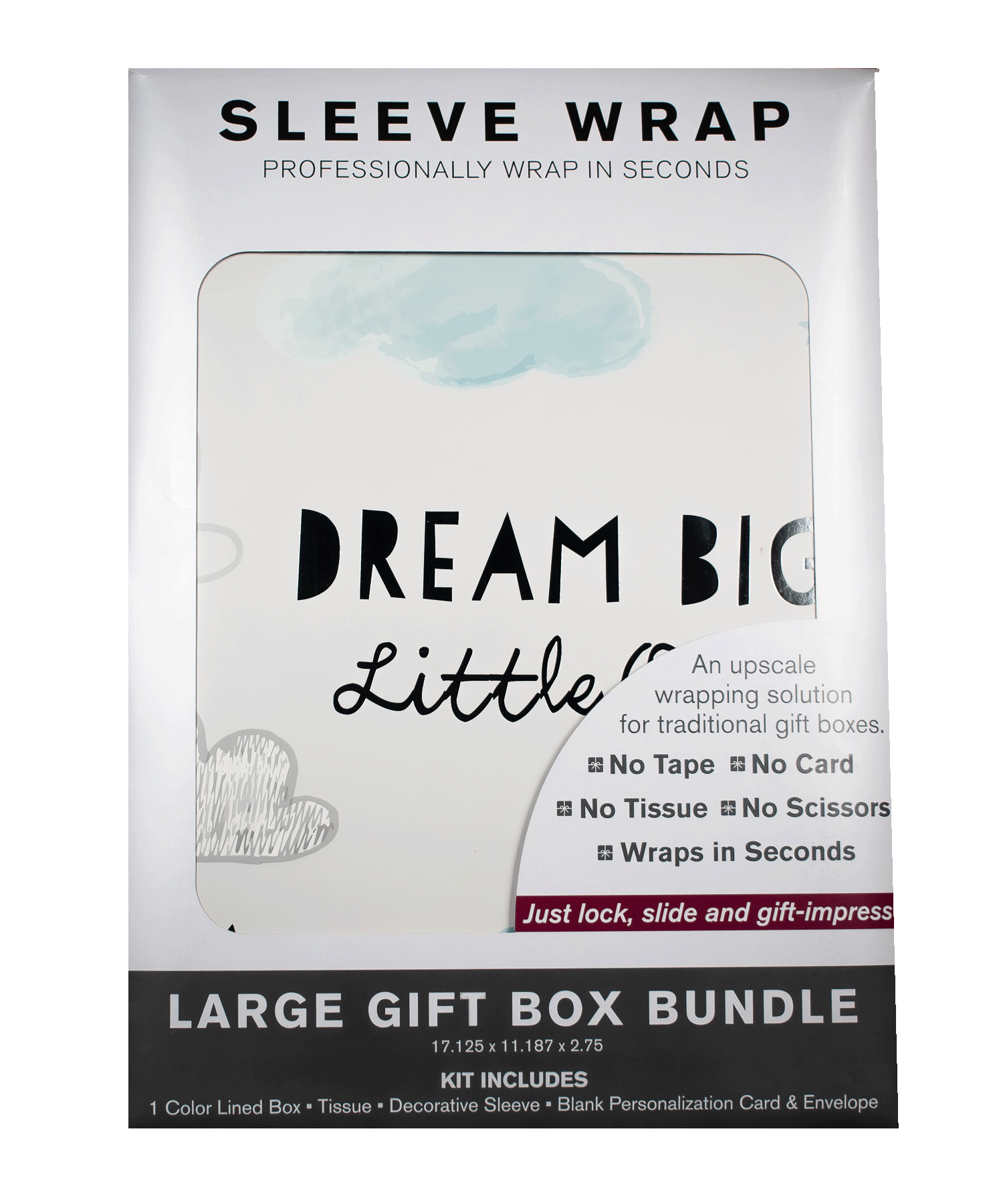 MARQD Sleeve  packaging with 'Dream Big Little One' branding on a white background