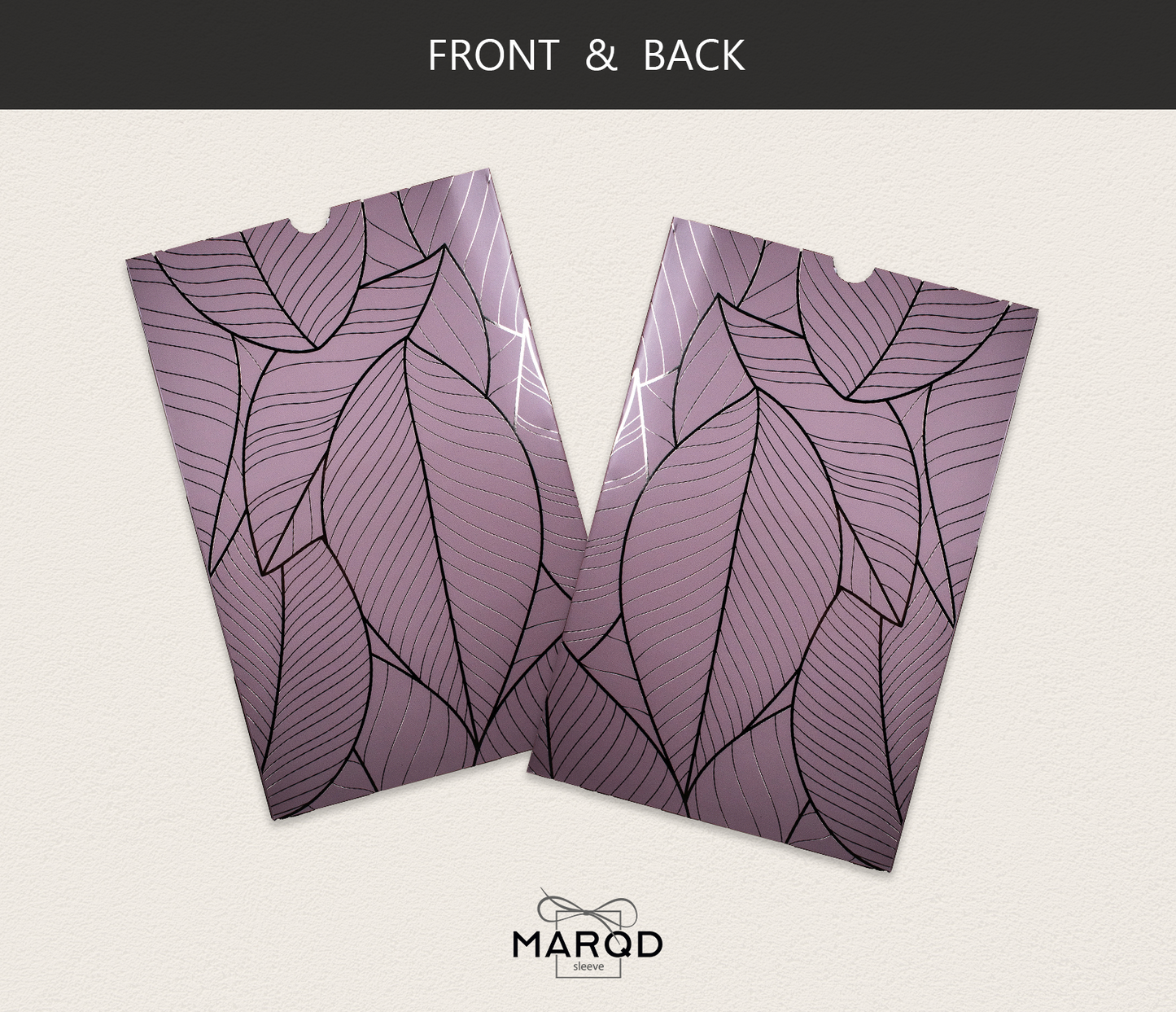 Metallic Leaf Sleeve