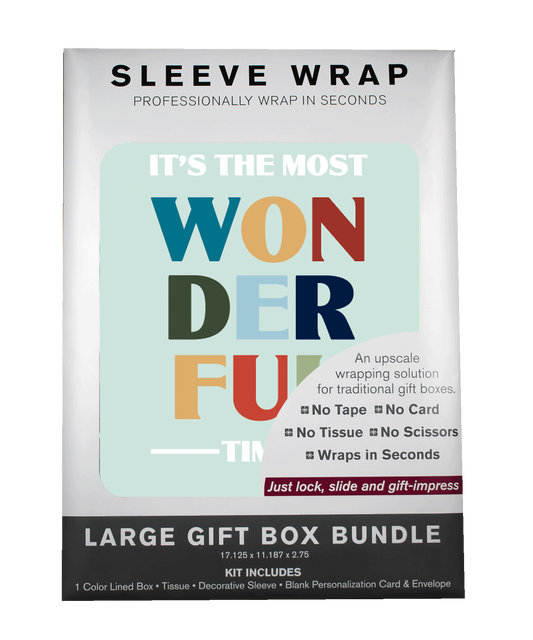 MARQD Sleeve packaging with colorful text on a white background