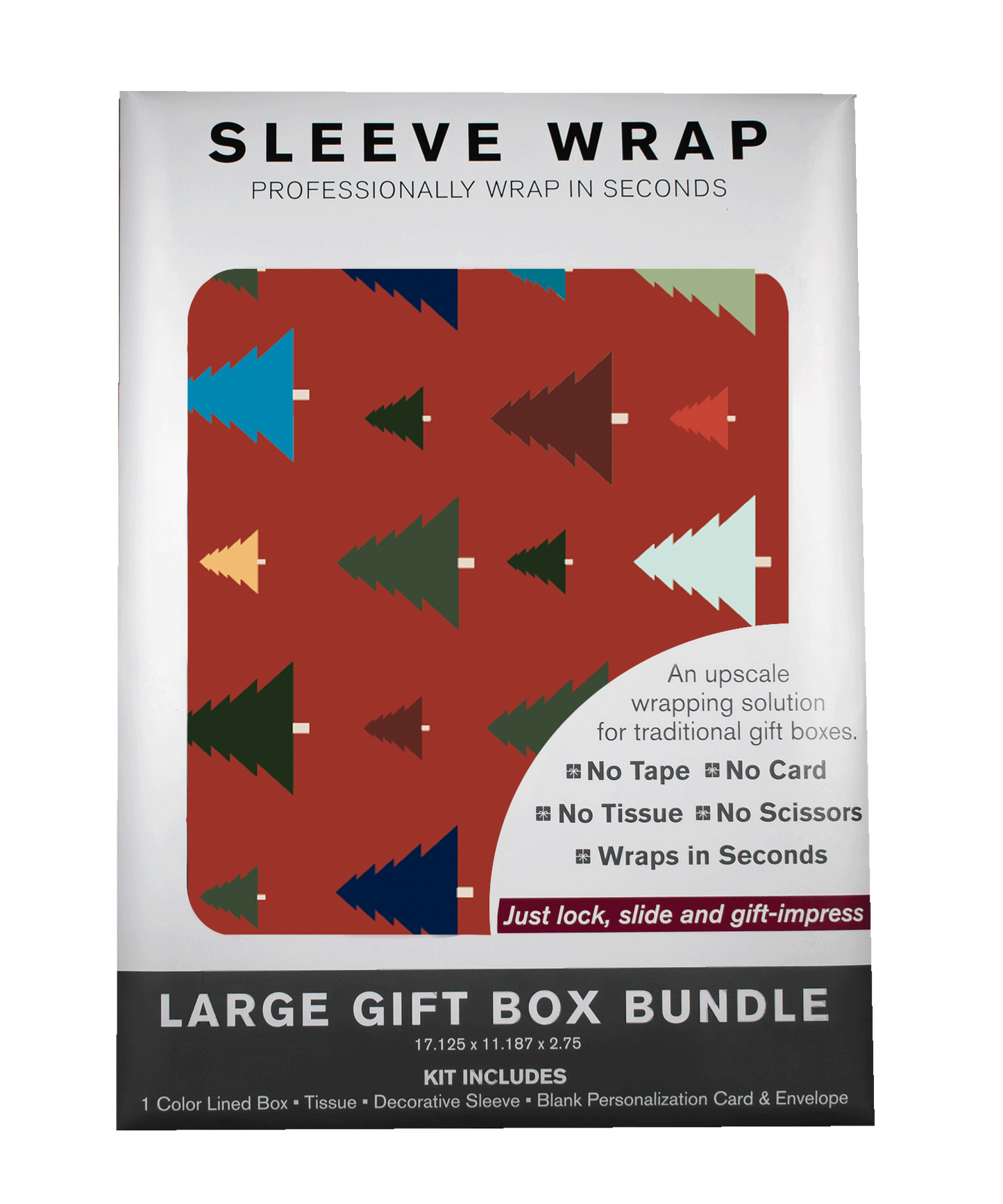 MARQD Sleeve Bundle with colorful Christmas Trees.