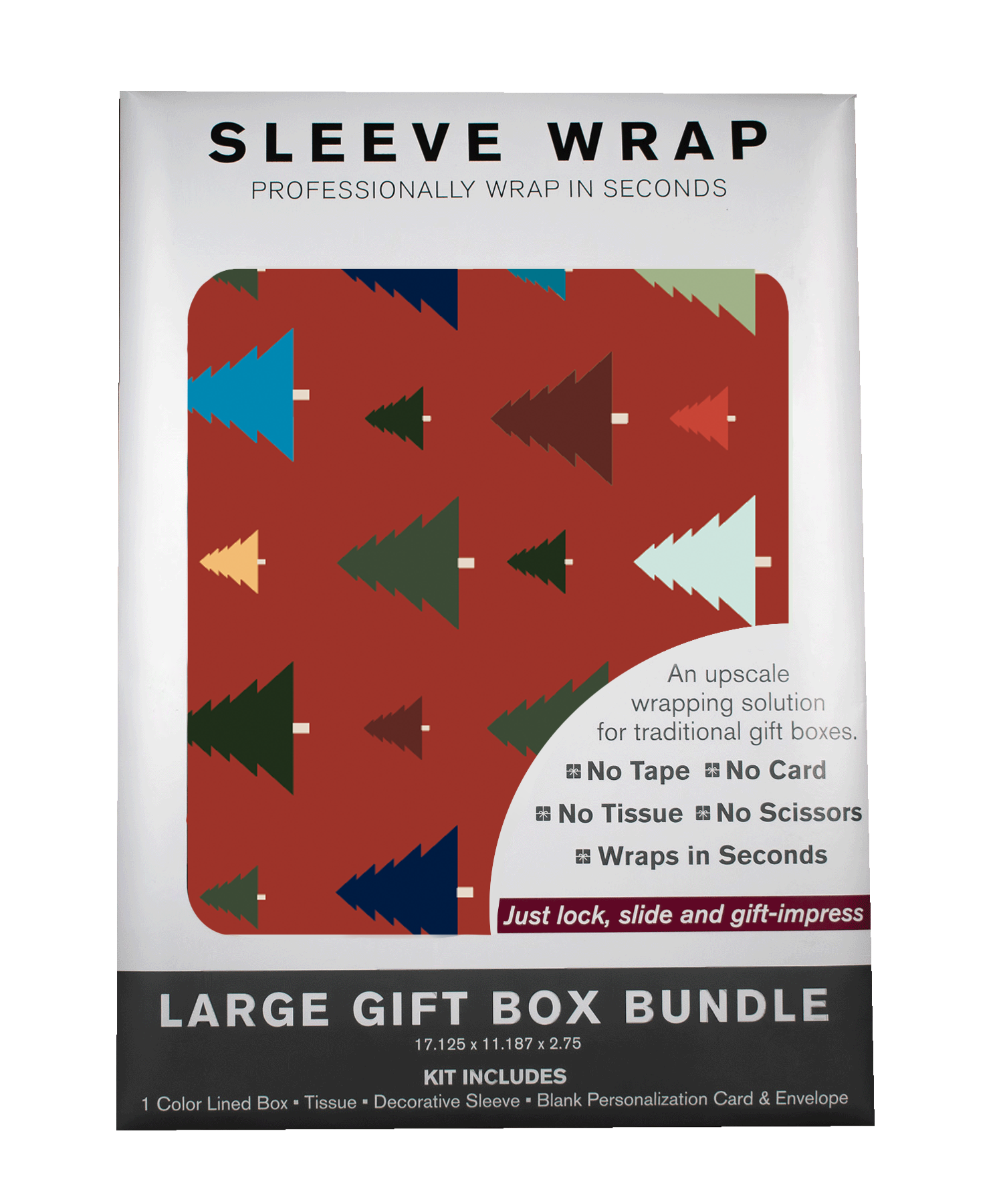 MARQD Sleeve Bundle with colorful Christmas Trees.