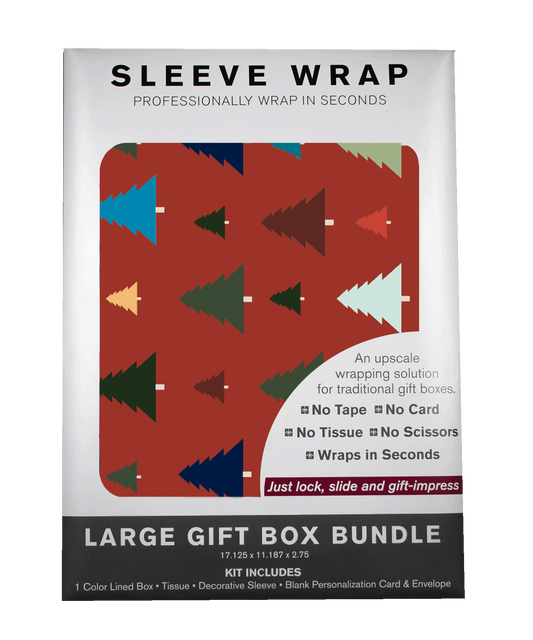 MARQD Sleeve Bundle with colorful Christmas Trees.